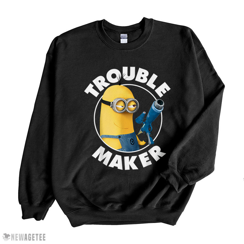 Despicable Me Minions Kevin Trouble Maker Graphic T Shirt Long Sleeve, Ladies Tee