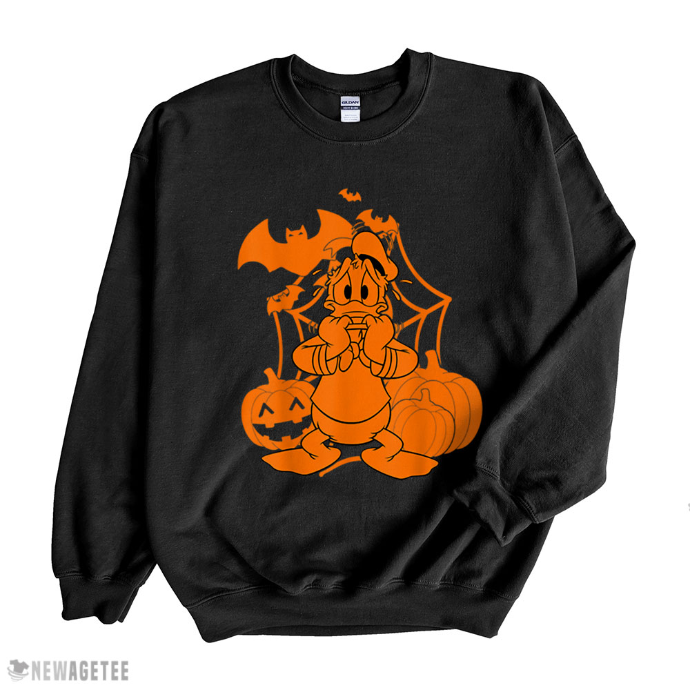 Disney Mickey Friends Halloween Donald Duck Pumpkins T Shirt Hoodie, Long Sleeve, Tank Top