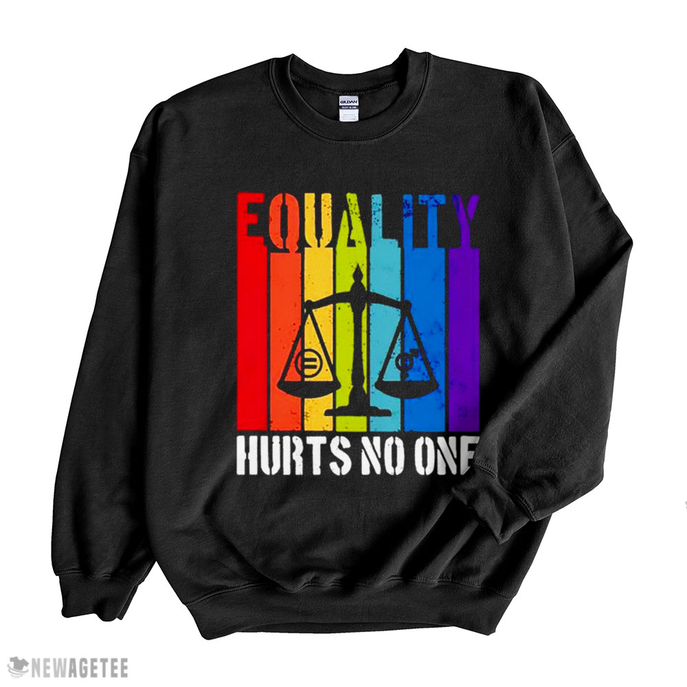 Equality Hurts No One Shirt Sweatshirt, Tank Top, Ladies Tee