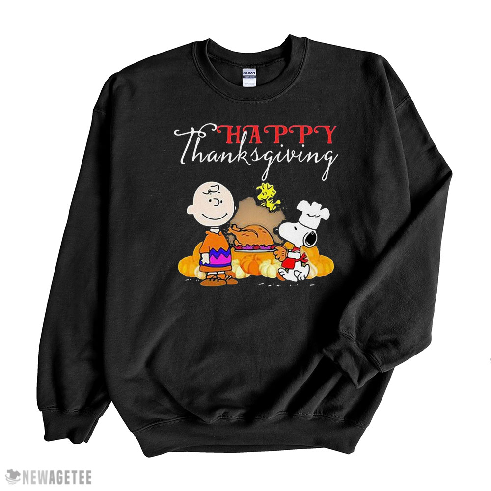 Happy Thanksgiving Snoopy Charlie Peanuts Thanksgiving Halloween Shirt