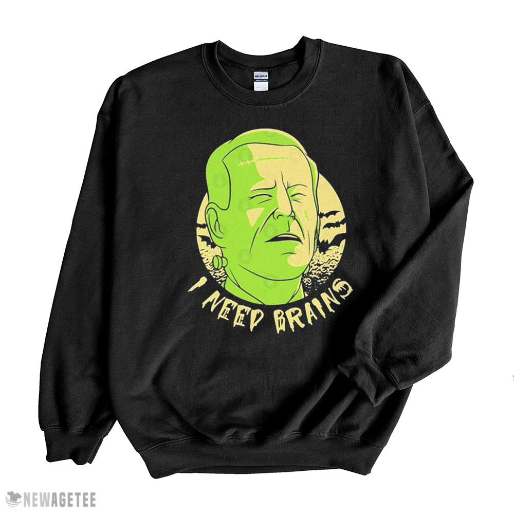 Joe Biden Zombie I Need Brains Halloween Shirt Sweatshirt, Tank Top, Ladies Tee