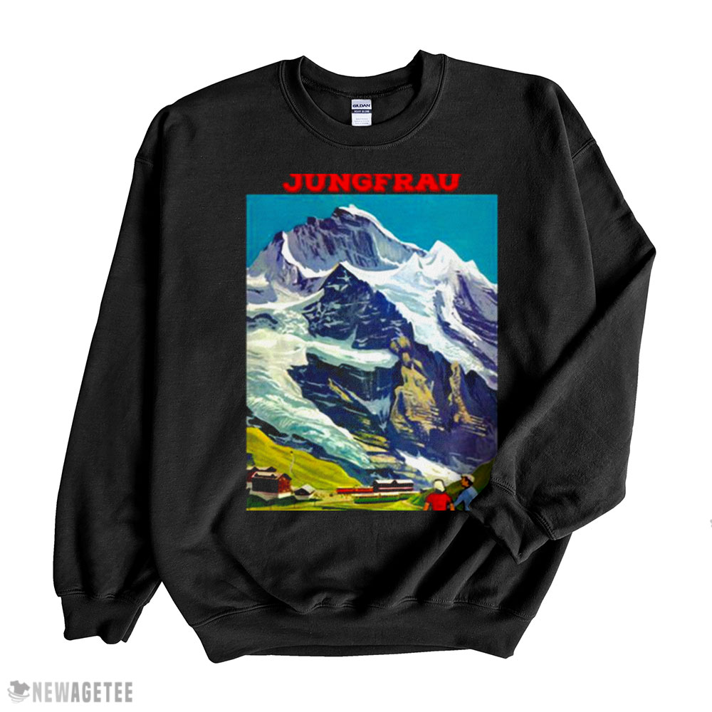 Jungfrau Retro Travel Switzerland Shirt Sweatshirt, Tank Top, Ladies Tee