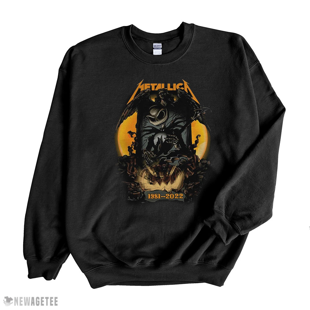 Metallica Halloween Shirt Jack Skellington Halloween Metallica 1981 2022