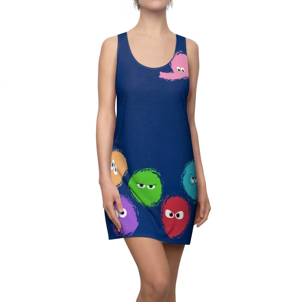 Emotions Dress Inside Out Costume Halloween