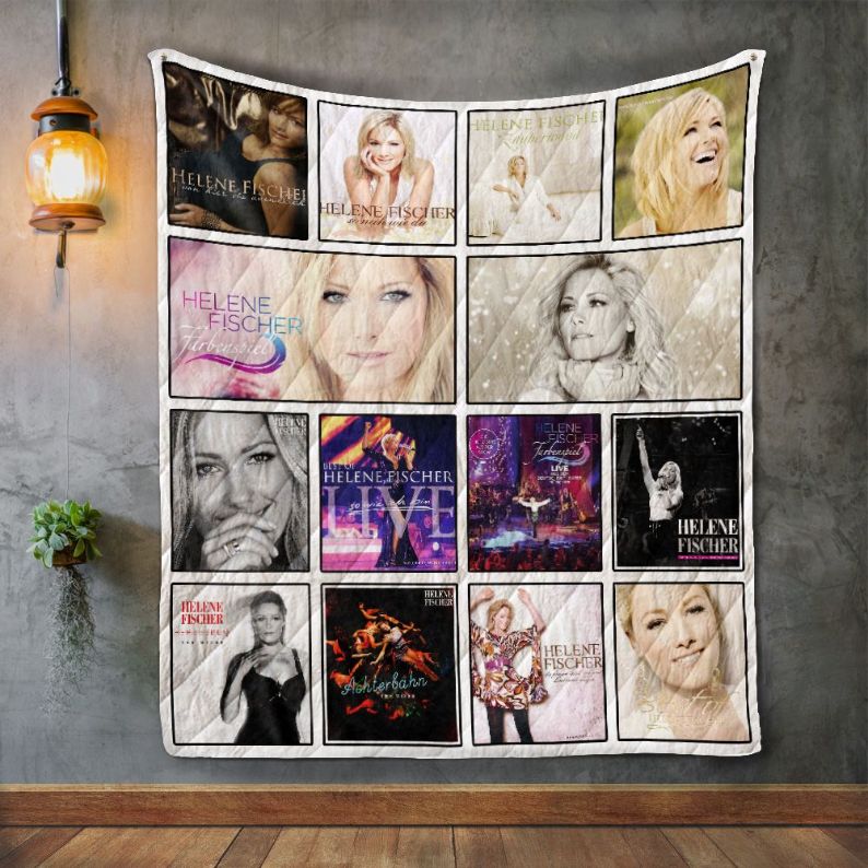 Helene Fischer Live Album Fleece Quilt Blanket Premium