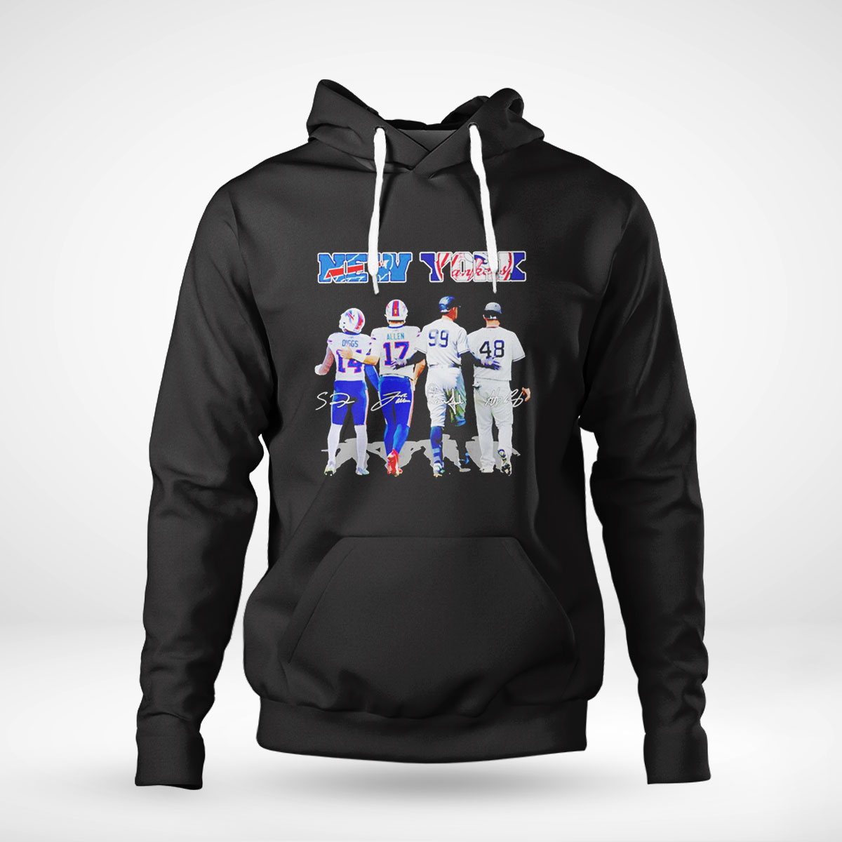 Buffalo Bills and new york yankees diggs allen aaron judge and anthony rizzo  signatures 2022 shirt, hoodie, sweater, long sleeve and tank top