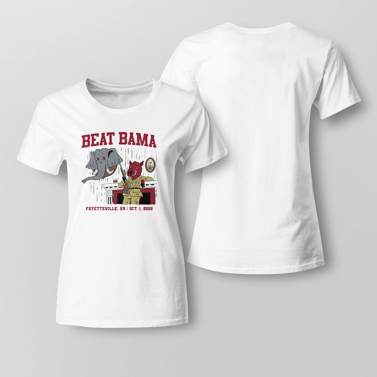 Beat Bama Fayetteville Ar Oct 2 2022 Shirt Hoodie, Long Sleeve, Tank Top