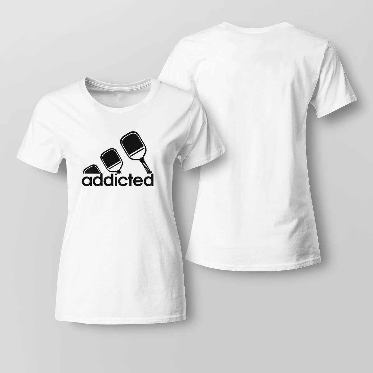 Logo Addicted Inspired Sweatshirt, Tank T-shirt Tee Pickleball Ladies Top, Adidas