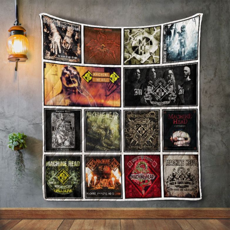Machine Head Band Album Fleece Quilt Blanket Premium