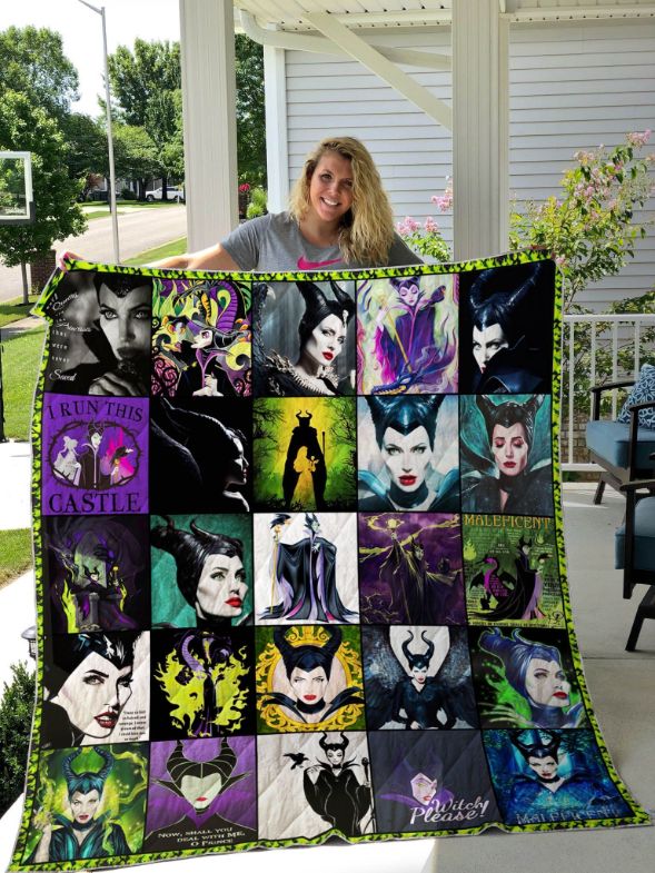 Maleficent All Season Plus Size Collected Fleece Quilt Blanket Gift