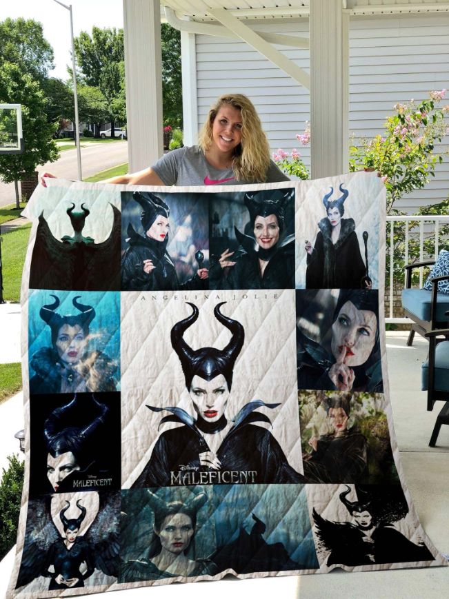 Maleficent All Season Plus Size Collected Fleece Quilt Blanket Gift
