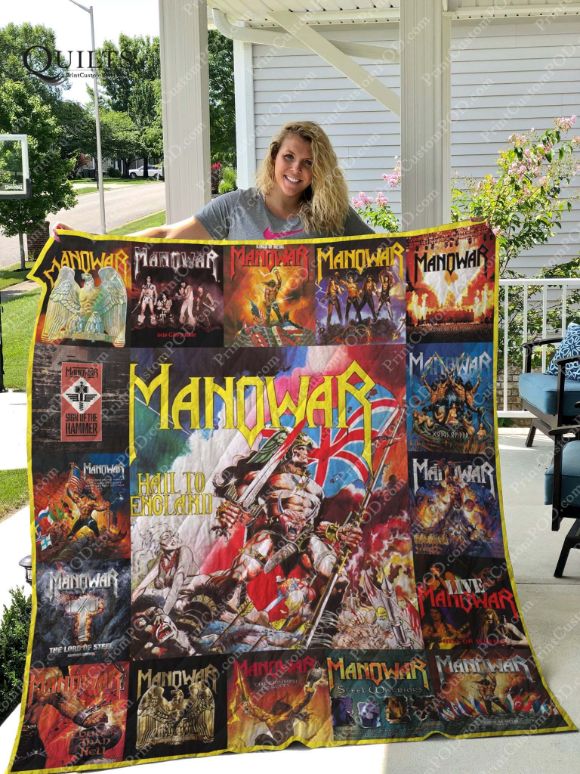 Manowar Album For Fans Collection Fleece Quilt Blanket Premium