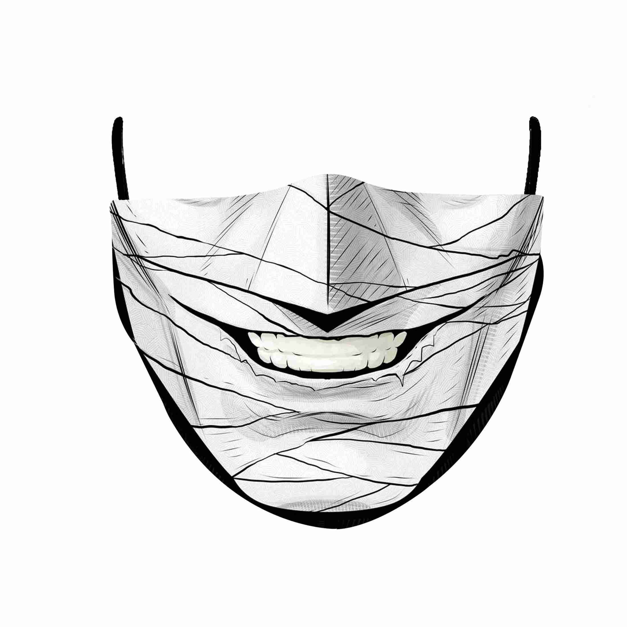 Mummy Halloween Themed Face Mask Cloth Reusable