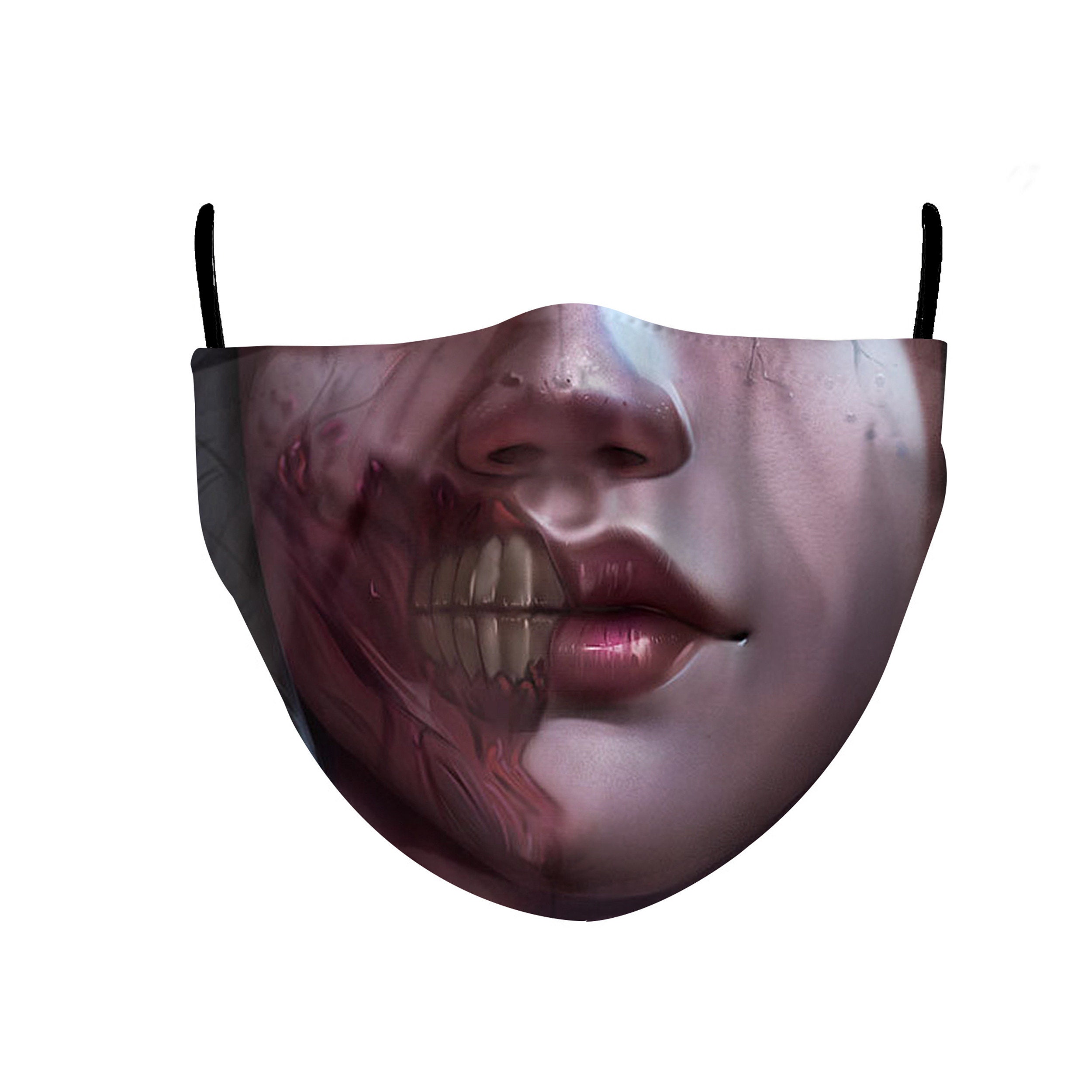 Zombie Face Face Mask Halloween