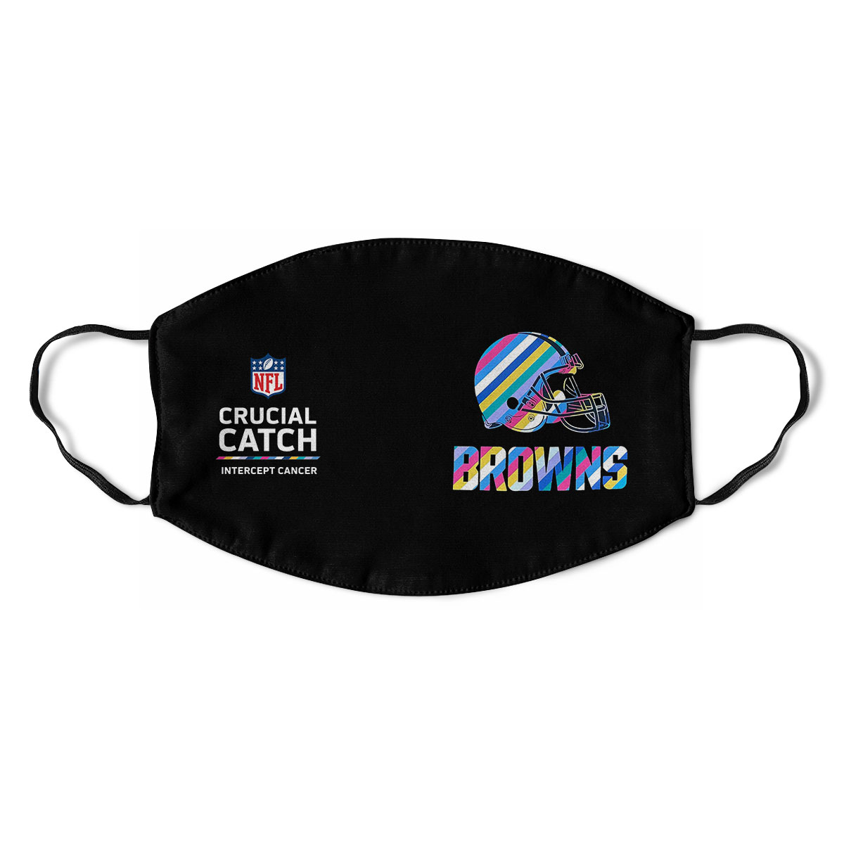 Cleveland Browns Nfl Crucial Catch Multicolor Face Mask