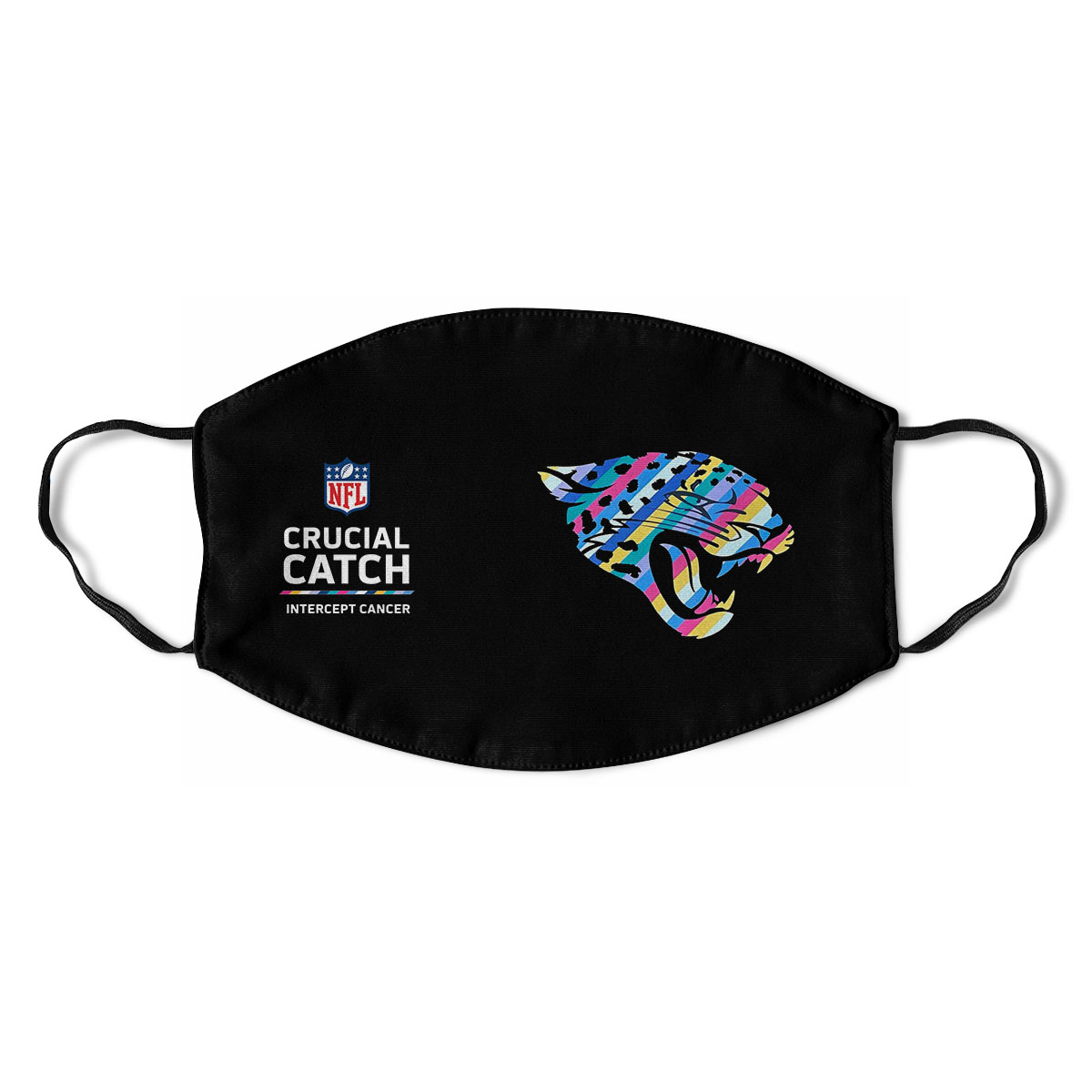 Jacksonville Jaguars Nfl Crucial Catch Multicolor Face Mask Cloth Reusable