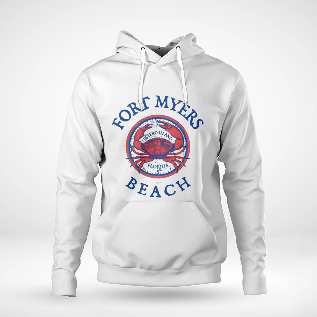 Jcombs Fort Myers Beach Fl Stone Crab Hoodie T-shirt Long Sleeve, Ladies Tee