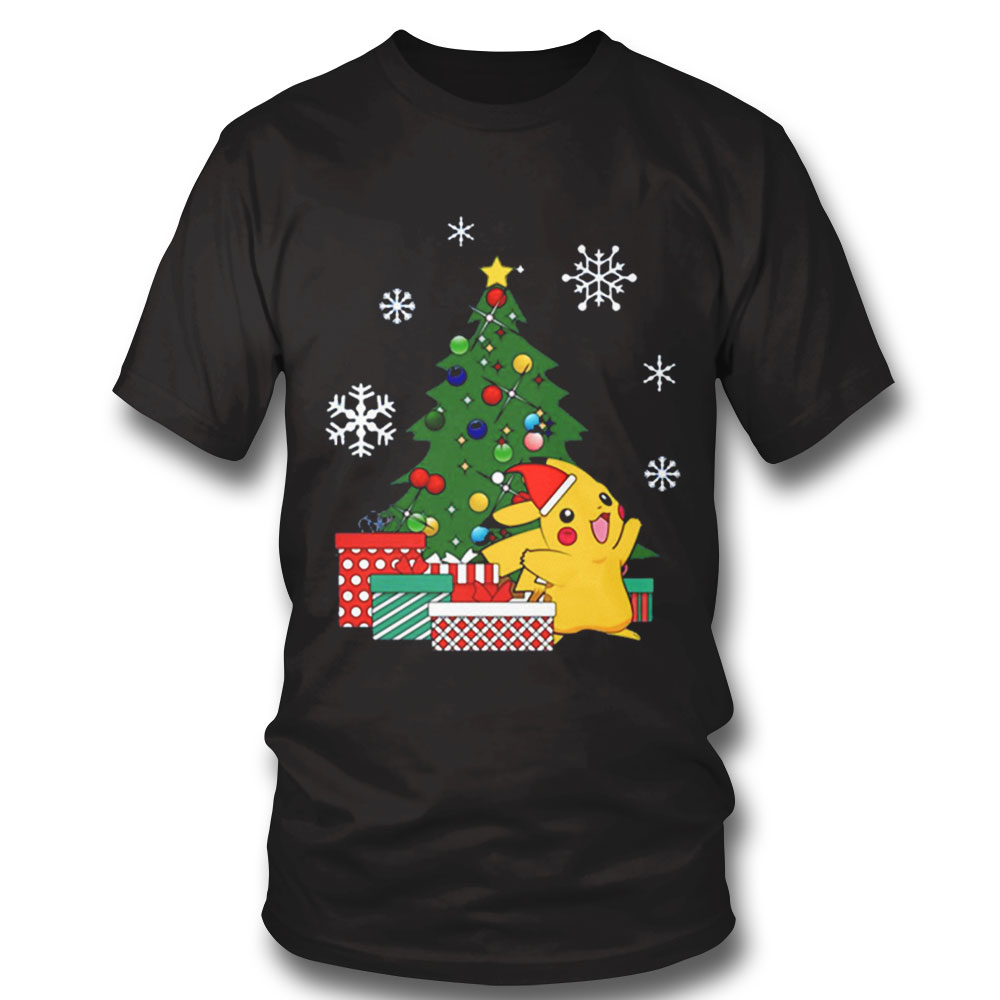 Pikachu Pokemon Christmas T-shirt Hoodie, Long Sleeve, Tank Top
