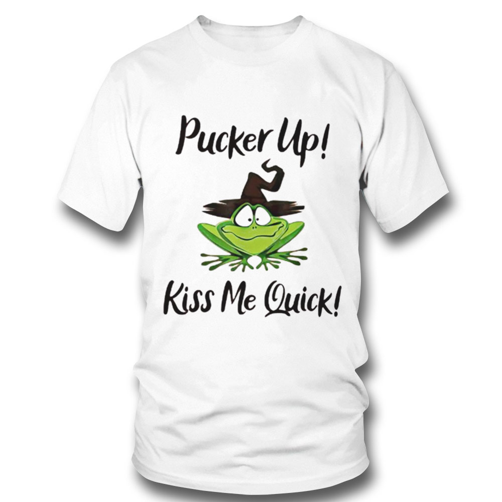 Frog Halloween Pucker Up Kiss Me Quick Shirt Long Sleeve, Tank Top