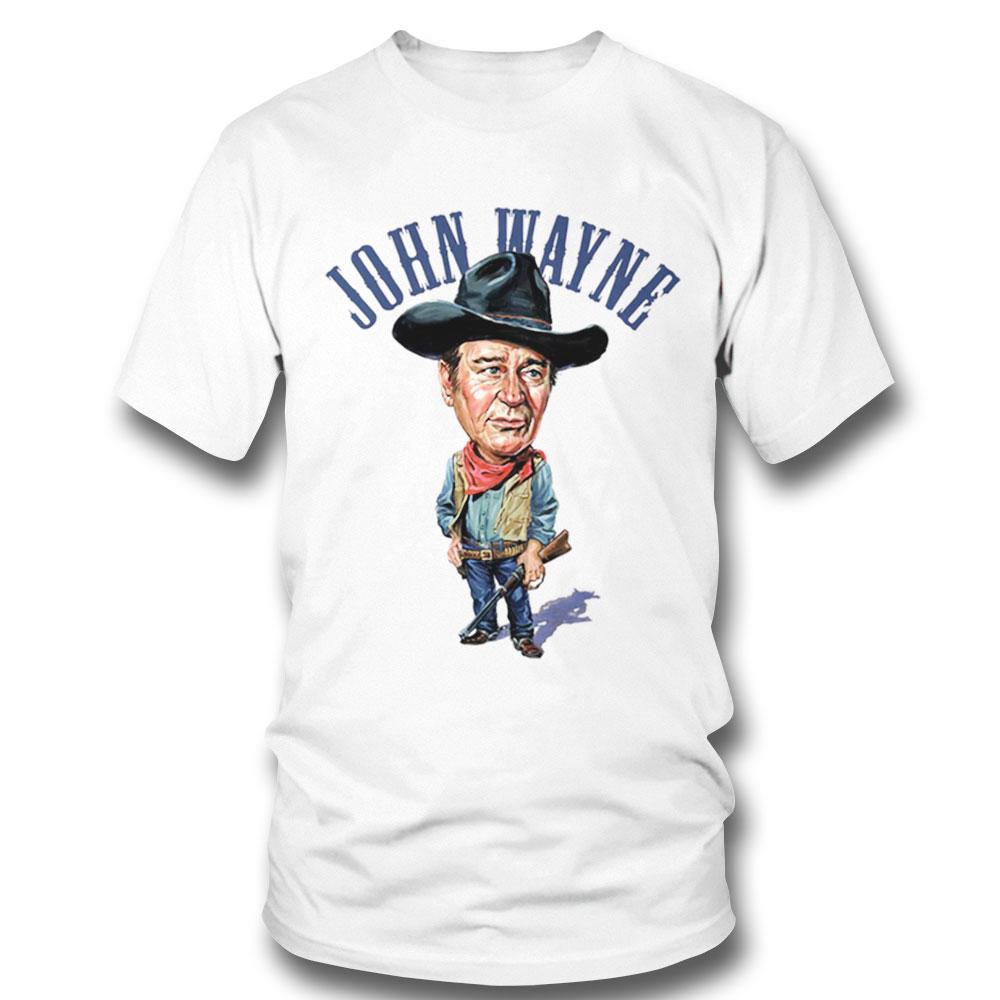 John Wayne Cartoon Shirt Long Sleeve, Ladies Tee