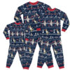 New York Mets Ugly Christmas Raglan Pajamas Set