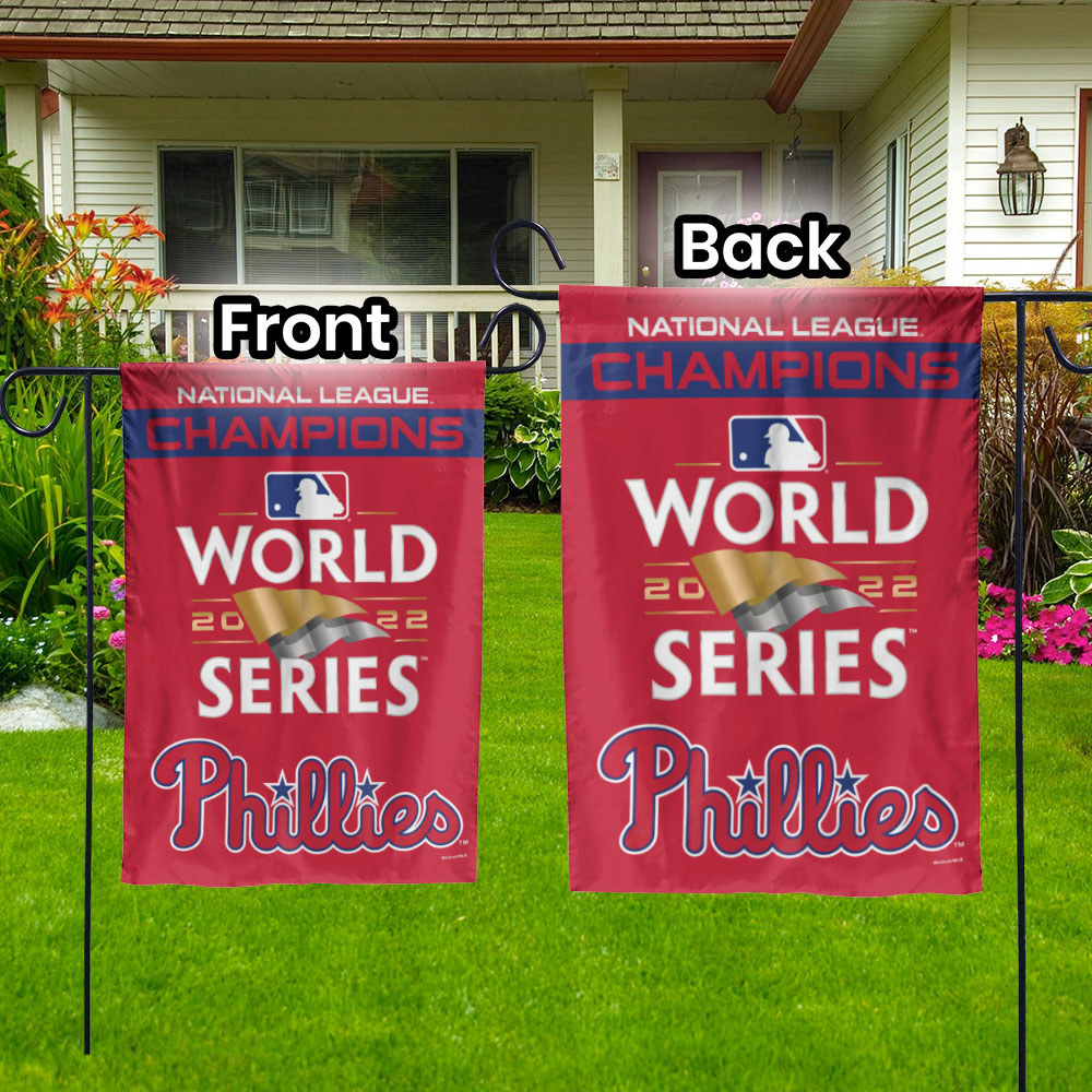 Philadelphia Phillies WinCraft 2022 National League Champions 12'' x 18''  Double-Sided Garden Flag