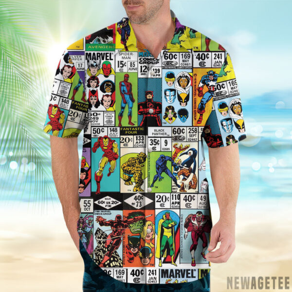 Marvel Comics Corner Box Hawaiian Shirt