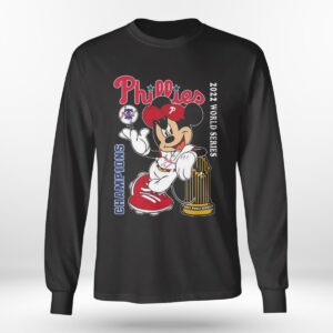 Longsleeve shirt Mickey Mouse Philadelphia Phillies 2022 World Series Champions Shirt