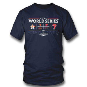 Navy Shirt Houston Astros vs. Philadelphia Phillies 2022 World Series Change Up Matchup