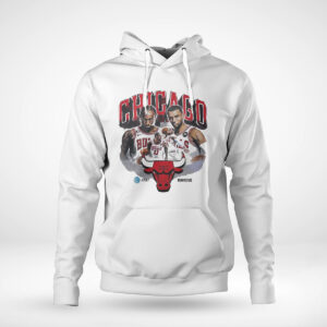 Pullover Hoodie Chicago Bulls Zach Lavine Demar Derozan At And T Run With Us shirt 1