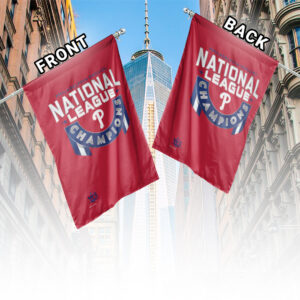 Vertical Flag 2 Philadelphia Phillies National League Champions WinCraft 2022 Flag