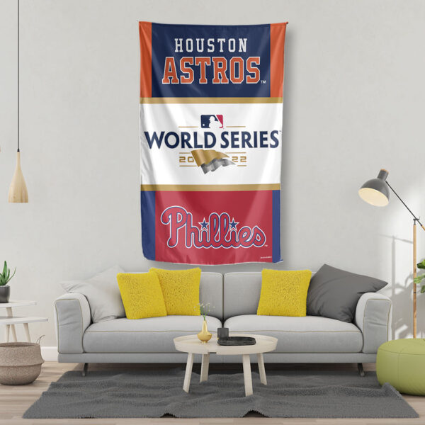 Official Houston Astros vs Phillies 2022 ALCS World Series Champs Gear Flag