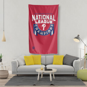 Wall Flag 2 Philadelphia Phillies National League Champions WinCraft 2022 Flag