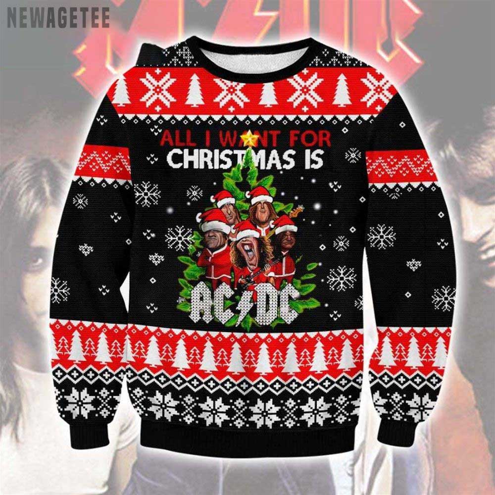 All I Want For Christmas Is Horror Movies Grinch Ugly Christmas Sweater Gift Xmas