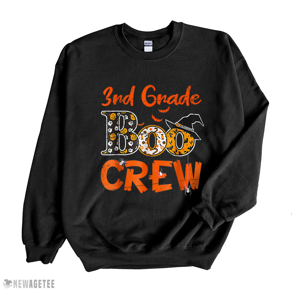 3rd Grade Boo Crew Teacher Student Funny Halloween Costume Shirt