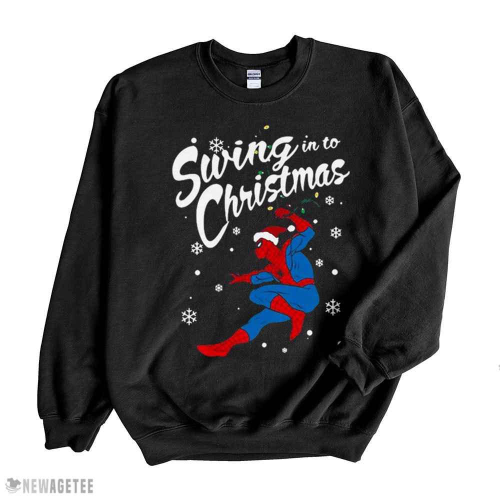 Beautiful Santa Spider Man Christmas T-shirt Sweatshirt, Tank Top, Ladies Tee