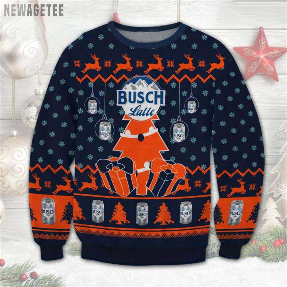Busch Latte Beer Ugly Christmas Sweater Knitted Sweater