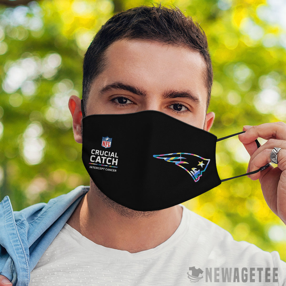 New England Patriots Nfl Crucial Catch Multicolor Face Mask Anti-pollution