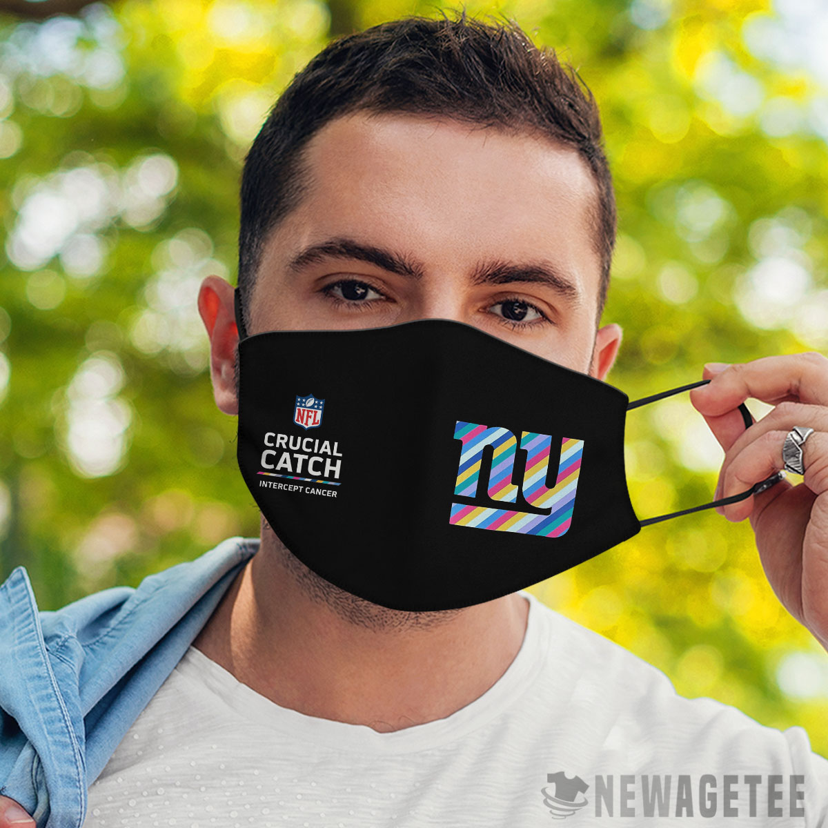 New York Giants Nfl Crucial Catch Multicolor Face Mask