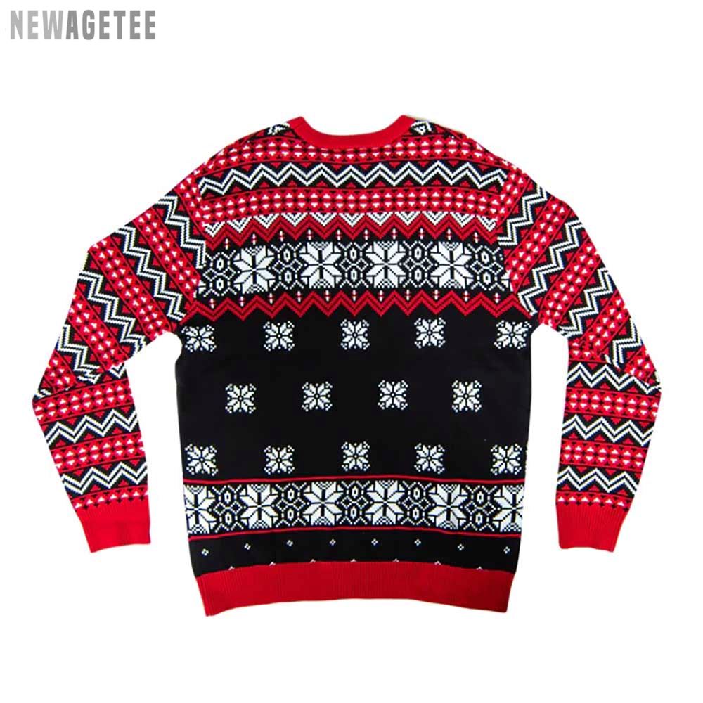 Death Row Records Ugly Christmas Sweater Knitted Sweater