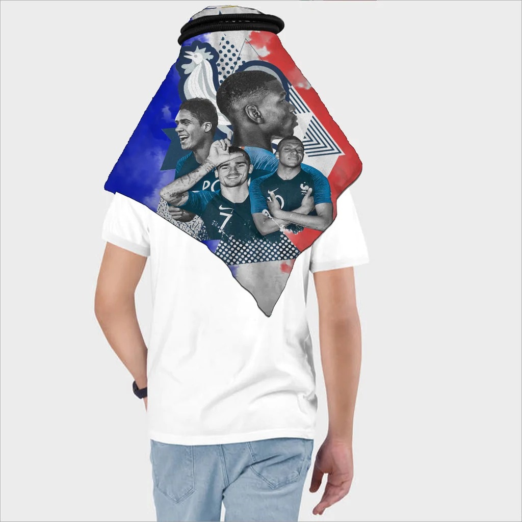 France 2022 World Cup Keffiyeh Shemagh Wrap Headwear Scarf For Fan Football Gift