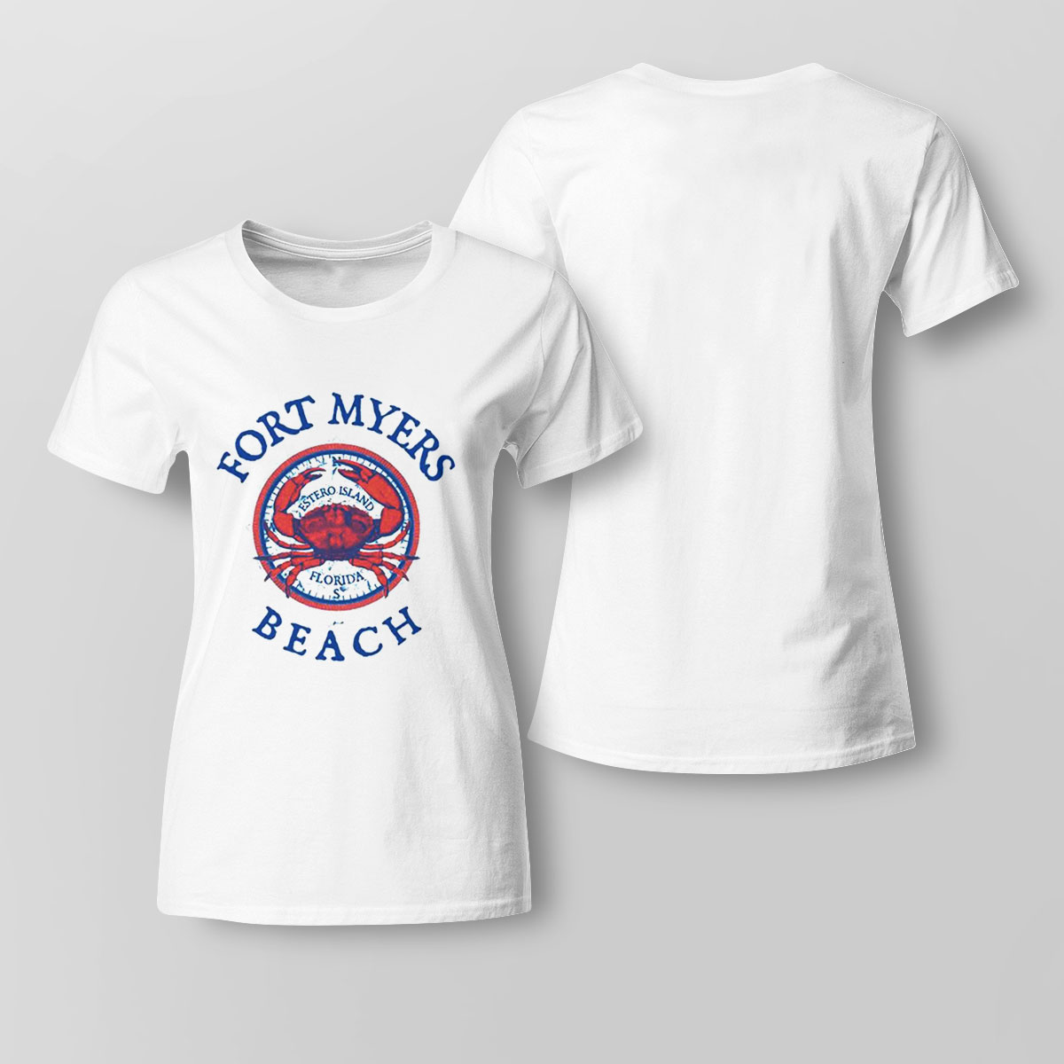 Jcombs Fort Myers Beach Fl Stone Crab Hoodie T-shirt Long Sleeve, Ladies Tee