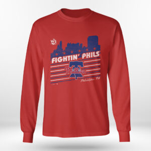 red Longsleeve shirt Philadelphia Phillies 2022 World Series Fightin Shirt