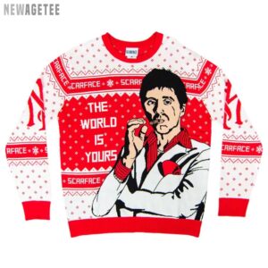 Tony Montana Scarface The World Is Yours Ugly Christmas Sweater Gift Xmas
