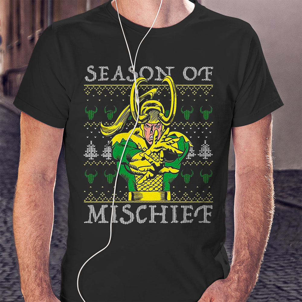 Marvel Loki Mischief Season Ugly Christmas Sweatshirt