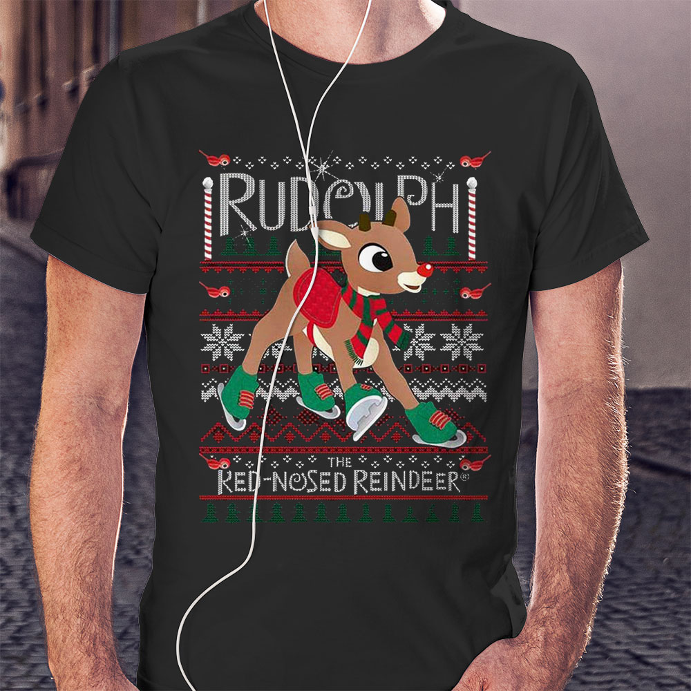 Rudolph The Red Nosed Reindeer Rudolph Ugly Crew Sweatshirt