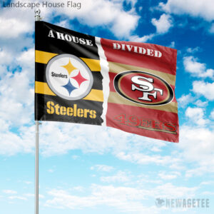 1 Horizontal Flag Pittsburgh Steelers San Francisco 49ers Custom House Divided NFLFlag