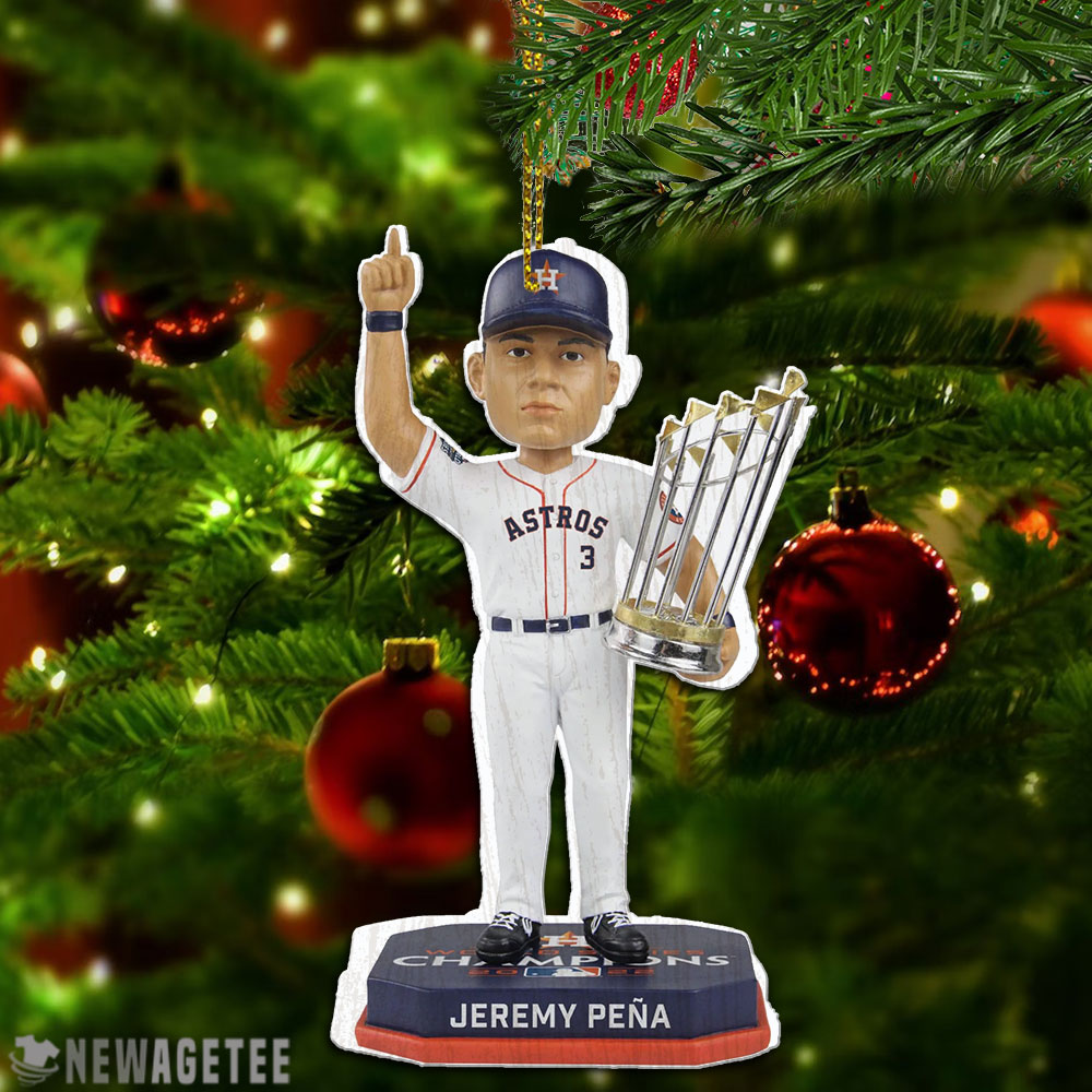 Jeremy Pena 3 Houston Astros Navy Uniform 2022 World Series Champions Christmas Ornament Xmas Tree Decor