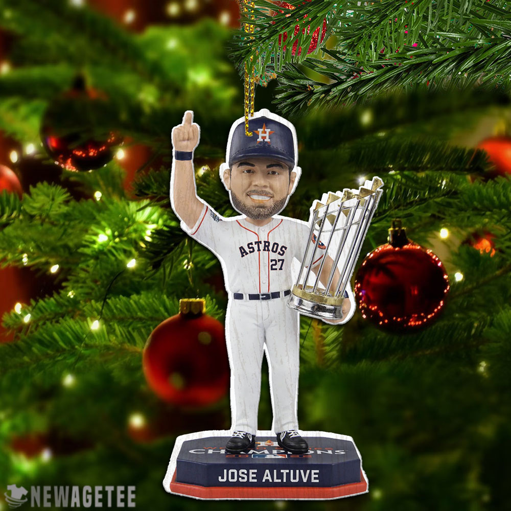 Jose Altuve 27 Houston Astros 2022 World Series Champions Christmas Ornament Decoration