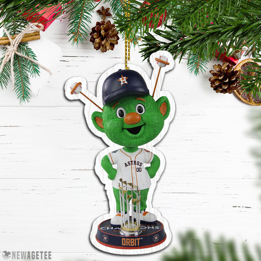 Orbit Mascot Houston Astros 2022 World Series Champions Bighead Ornament Xmas Tree Decor